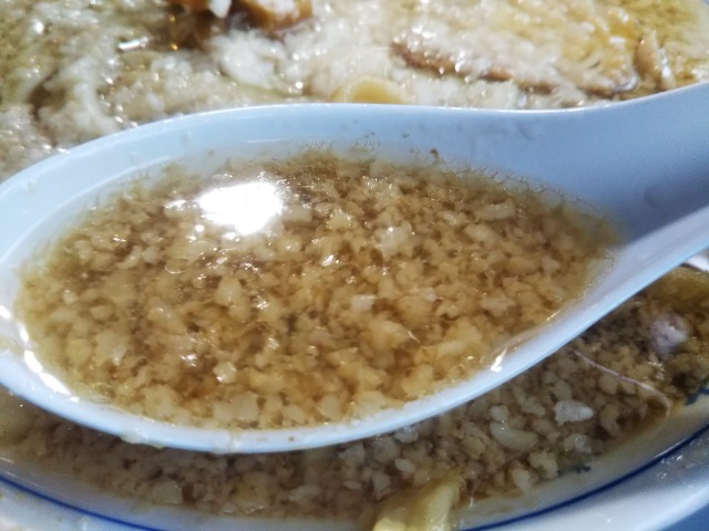 中華そば(大脂)のスープ