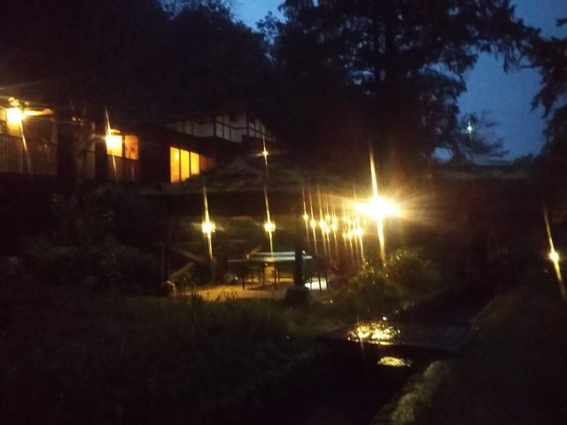 夜の嵐渓荘